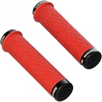 Juego de puños SRAM doble bloqueo silicona rojo