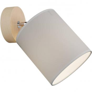 Applique 1xE27 Max.25W Chêne huilé/Gris Aprillia
