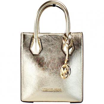 Michael Kors Metallic North South Shopper Crossbody Bag
