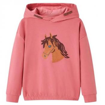 Felpa Bambina Rosa Antico 128