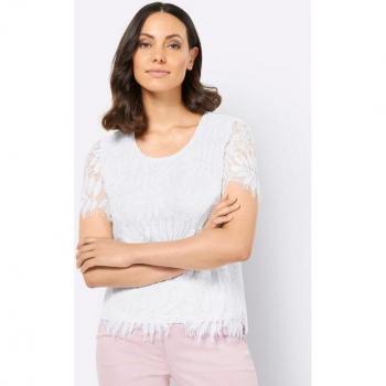 Spitzenshirt in Ecru von CREATION L
