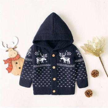 Chaqueta de Navidad para Bebé con Capucha