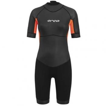 VitaliS Open Water Short Sleeve Wetsuit (Black/Dark Grey/Orange)