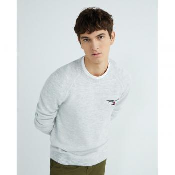Pull gris brodé logo – Tommée – Hommes – Manches longues