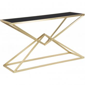 Consolle multiuso Dmora oro 130x40x75 cm