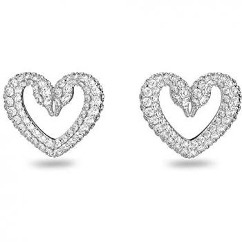 Swarovski Heart Crystal Stud Earrings