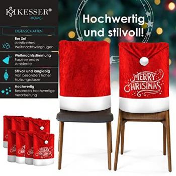 Coprisedia Festive Set Kesser – Rosso e Bianco, 8 pezzi