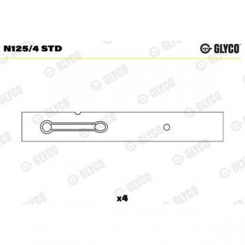 GLYCO N125/4 STD Support de came