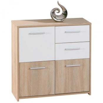 Kit Buffet Eboli Rovere / Bianca Interlink 77x30x77 cm