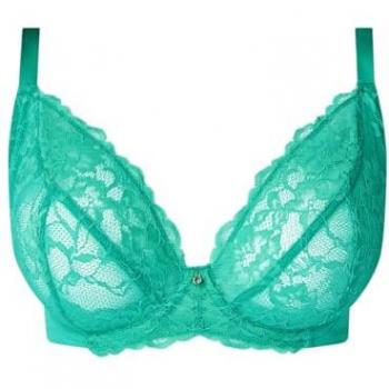 Bold Lace Full‑Bust Plunge Bra