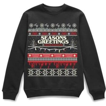 Hawkins Xmas Unisex Pullover – Black, Small