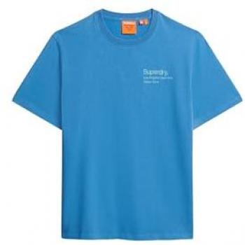 T-Shirt Superdry Core Logo City Blu Monaco S