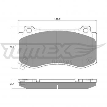 TOMEX brakes TX 19-95 Bremsbeläge