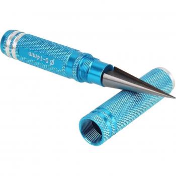 0-14mm Lochbohrer aus Aluminium mit Schutzhülle