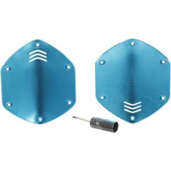 V-MODA Customizable Metal Shields for Crossfade Headphones in Ocean Blue