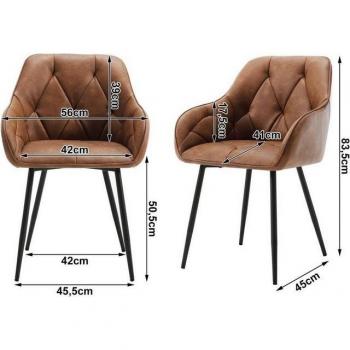 Silla de Cocina Retro Marrone