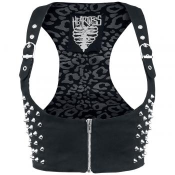 Heartless Devina Gothic Vest for Women - Black
