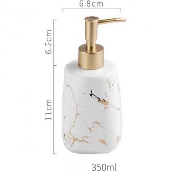 Luxury Marble Ceramic Lotion Press Bottle