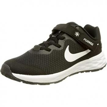 Nike Jungen Unisex Revolution 6 Flyease Schuhe, Dk Smoke Grey, 28 EU