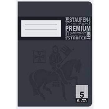 Schulheft DIN A5 16 Blatt Lineatur 5 kariert ohne Rand