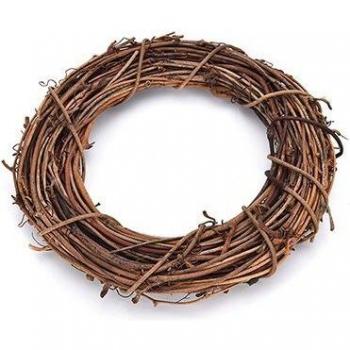 Weihnachtsgirlande aus Rattan