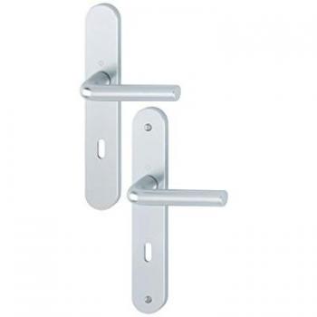 Ensemble sur plaque fondue Arles 197L/300M HOPPE Argent F1 - Clé i - 596171
