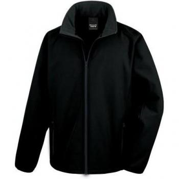 PrintFit Men's White/Black SoftShell