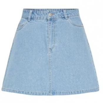 Jupe en denim bleu clair - Pieces - XS