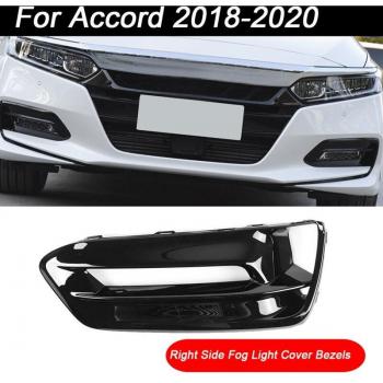Couvercle de pare-chocs avant DRL antibrouillard noir brillant pour Honda Accord AL22