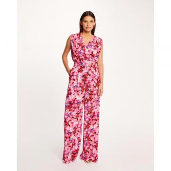 Mono de mujer largo estampado floral de pernera ancha Morgan