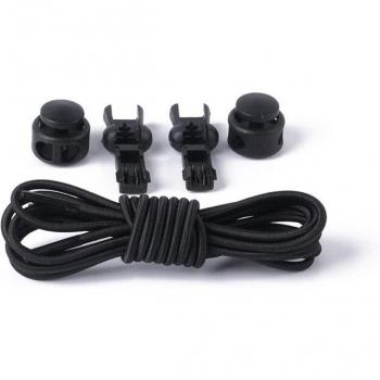 Round Elastic No Tie Shoelaces - 1 Pair Quick Locking Shoe Laces