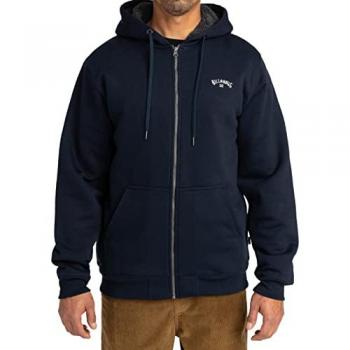 Felpa con cappuccio Billabong Arch Sherpa Full Zip blu notte - S