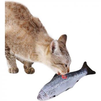 Jouet chat poisson à mâcher