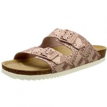 Hilfiger Denim Allover Print Flat Sandal, Infradito Donna, Rosa (Lotus 662), 41 EU