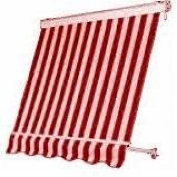 Tecnomat TENDA A CADUTA CASSONATA 250x250 cm RIGATO BORDEAUX CREMA