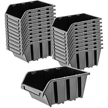 KADAX Black Plastic Stacking Cube Set – 20 Pieces (290×200 mm)