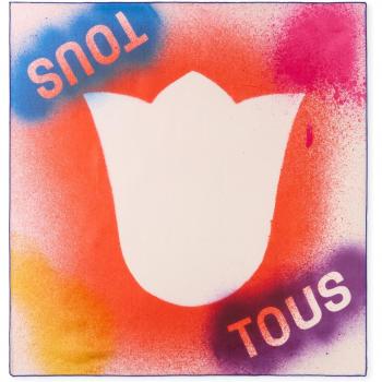 TOUS Pañuelo Tulip Stencil multicolor para mujer