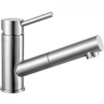 Miscelatore Monocomando per Lavello in Acciaio Inox 304 Spazzolato