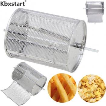 Auto Rotating Stainless Steel Mesh Cage for Air Fryer