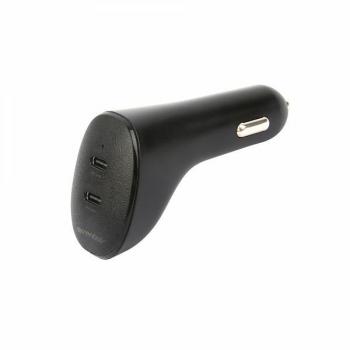 Essentials Voertuig Lader 20W, 2x USB-C PD 20W, Zwart - Billader
