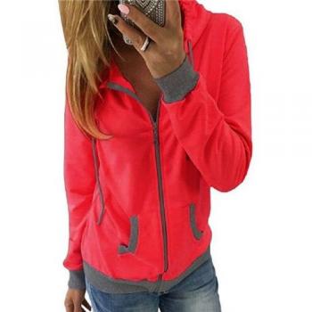Ladies Long Sleeve Casual Skateboard Hoodie