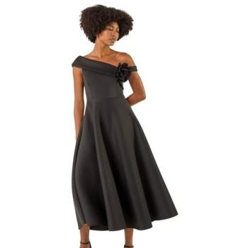 Robes mi-longues corsage premium extensibles noir