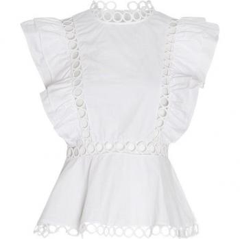 VGH Summer Sleeveless Zipper Blouse
