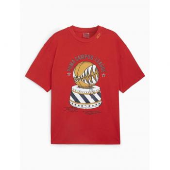 Camiseta Puma Showtime Tee Todos los Tiempos Rojo