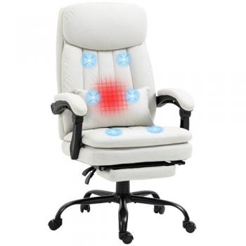 Microfibre Office Chair with Vibration Massage and Heat - Vinsetto