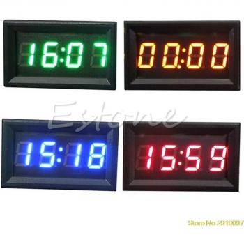 Support affichage horaire LED 12V/24V pour véhicule