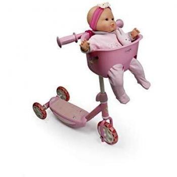 Patinete Infantil de 3 Ruedas con Cesta