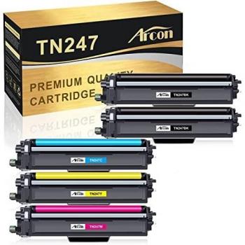 Arcon Kompatibel Toner für Brother MFC L3750CDW - TN-243CMYK, TN-247 (Schwarz, Cyan, Gelb, Magenta)