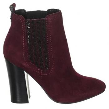 Botines de tacón en piel efecto ante GUESS SHOES