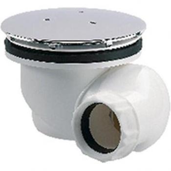 Bonde receveur D=90 mm, La Goulue, capot métal D=120 mm,sortie orientable D=40